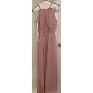 Azazie dusty gold bridesmaid dress
